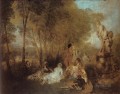 La fiesta de la dama Jean Antoine Watteau